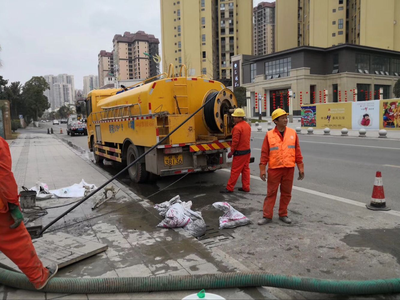 龙沙排污管道清淤-管道清洗